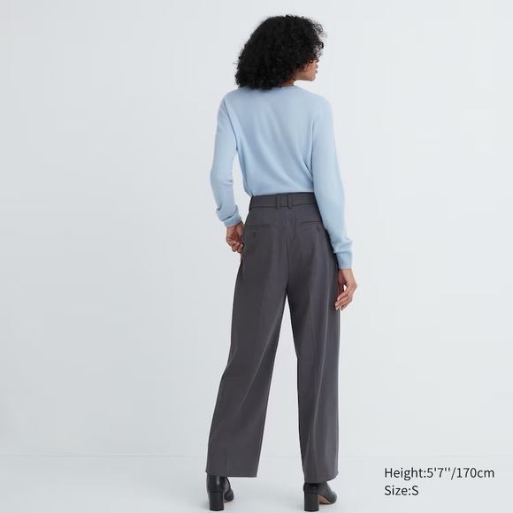 PLEATED WIDE PANTS - Picture 6 of 11